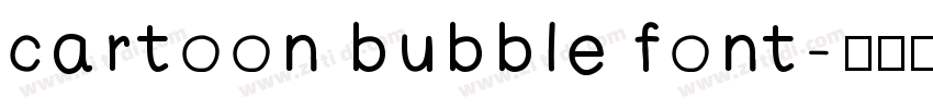 cartoon bubble font字体转换